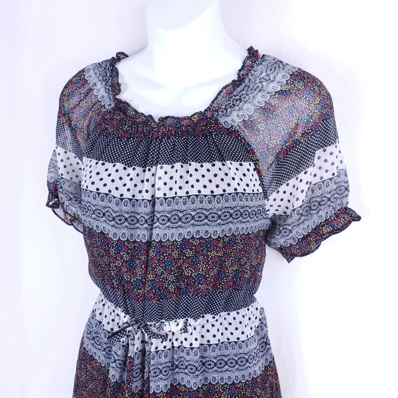 Bohemian Peasant Day Dress - Picture 2 of 8